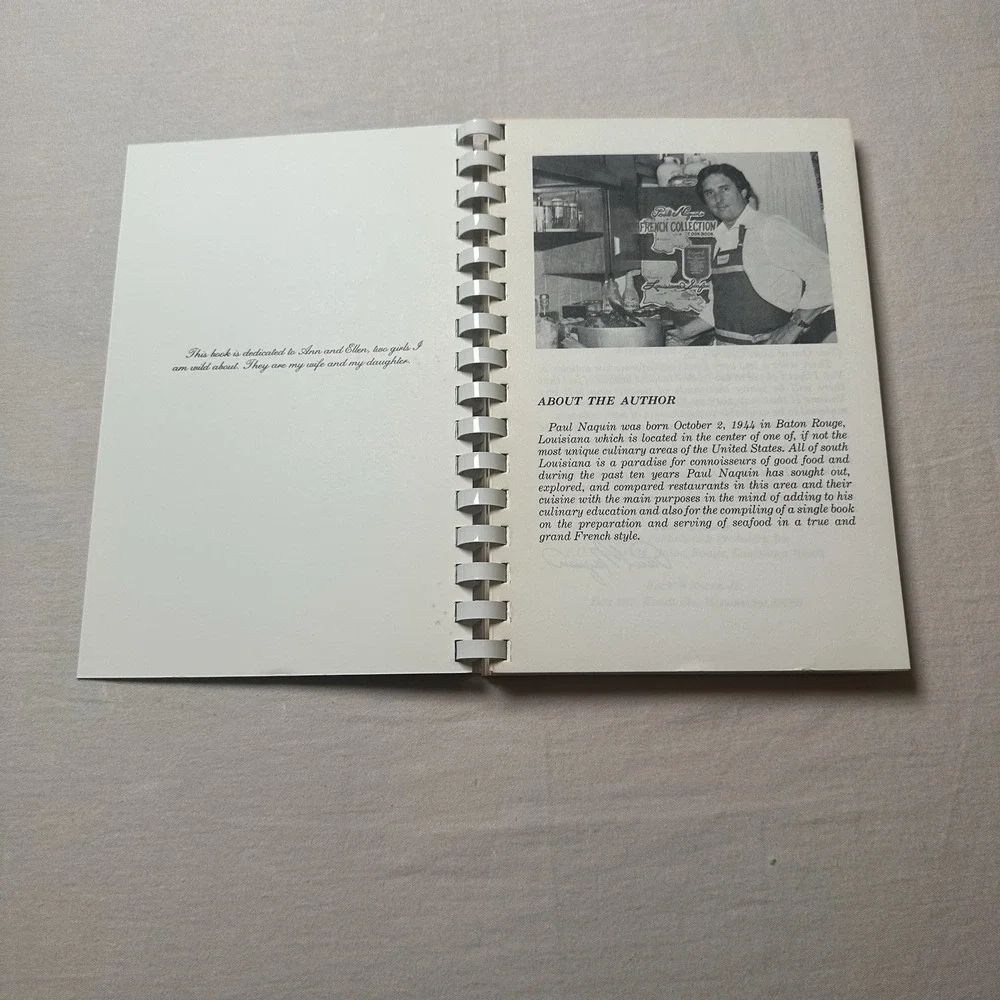 Paul Naquin's French Collection Cookbook Vol 2  Louisiana Recipes 1980 1st Print